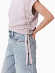 AllSaints Pink Mira 100% Organic Cotton T-Shirt - Image 5 of 8