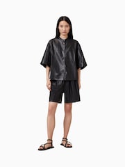 AllSaints Black Jenna Lea Shirt - Image 5 of 9