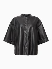 AllSaints Black Jenna Lea Shirt - Image 8 of 9