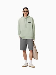 AllSaints Green Redact Over The Head Hoodie - Image 3 of 8