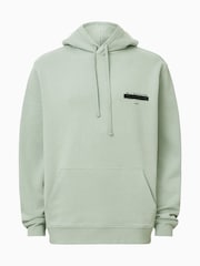 AllSaints Green Redact Over The Head Hoodie - Image 7 of 8