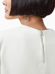 AllSaints White Leslie  T-shirt - Image 8 of 10