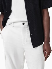 AllSaints White Grove 100% Organic Cotton Trousers - Image 3 of 9
