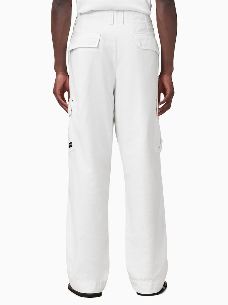 AllSaints White Grove Trousers - Image 6 of 9