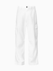 AllSaints White Grove 100% Organic Cotton Trousers - Image 9 of 9