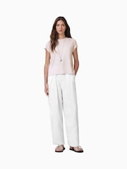 AllSaints Pink Anna 100% Organic Cotton T-Shirt - Image 4 of 8