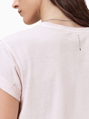 AllSaints Pink Anna 100% Organic Cotton T-Shirt - Image 6 of 8