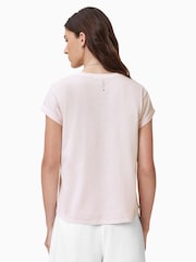 AllSaints Pink Anna 100% Organic Cotton T-Shirt - Image 7 of 8