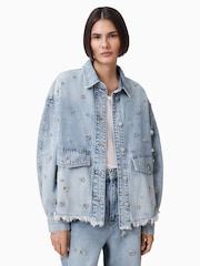 AllSaints Hettie Emb Shacket - Imagem 1 de 8