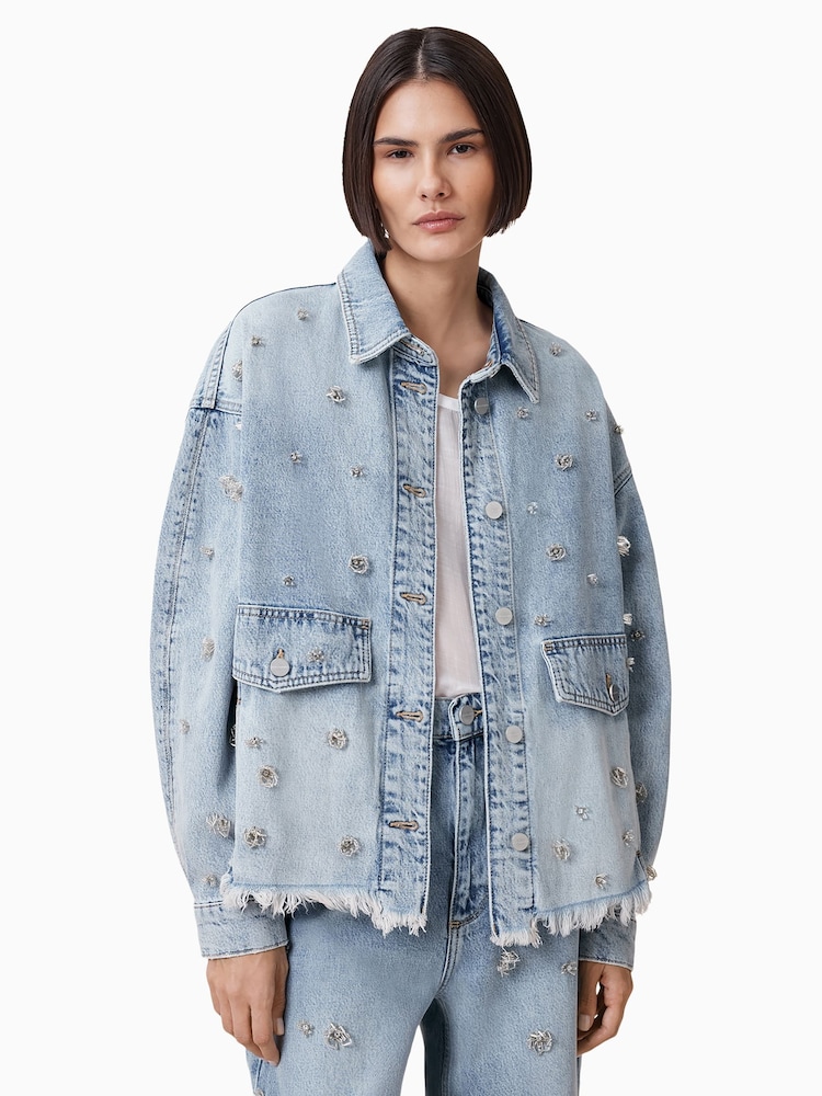 AllSaints Hettie Emb Shacket - Imagem 1 de 8
