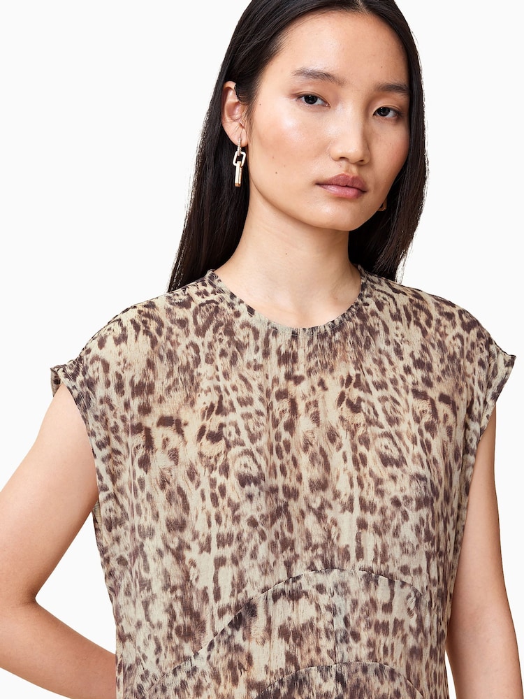 AllSaints Brown Arwen Dress - Image 2 of 5