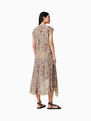 AllSaints Brown Arwen Dress - Image 3 of 5