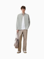 AllSaints Green Tahoe Long Sleeve Shirt - Image 2 of 9