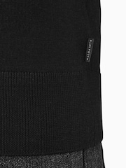 AllSaints Black Maes Merino Crew Jumper - Image 7 of 7