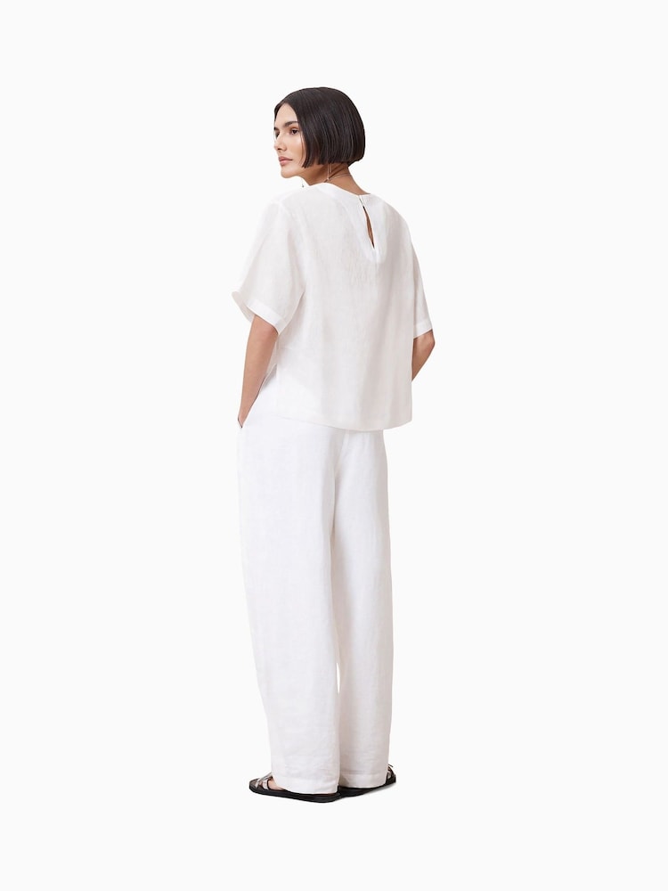 AllSaints White Becca Trousers - Image 2 of 8