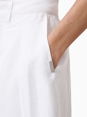 AllSaints White Becca Trousers - Image 6 of 8