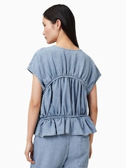 AllSaints Blue Remy Top - Image 2 of 8