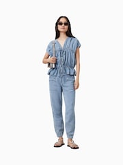 AllSaints Blue Remy Top - Image 4 of 8
