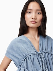 AllSaints Blue Remy Top - Image 5 of 8