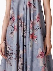 AllSaints Blue 100% Cotton Lil Dress - Image 5 of 6