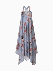 AllSaints Blue 100% Cotton Lil Dress - Image 6 of 6