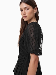 AllSaints Black Serene Dress - Image 5 of 9