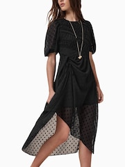 AllSaints Black Serene Dress - Image 6 of 9