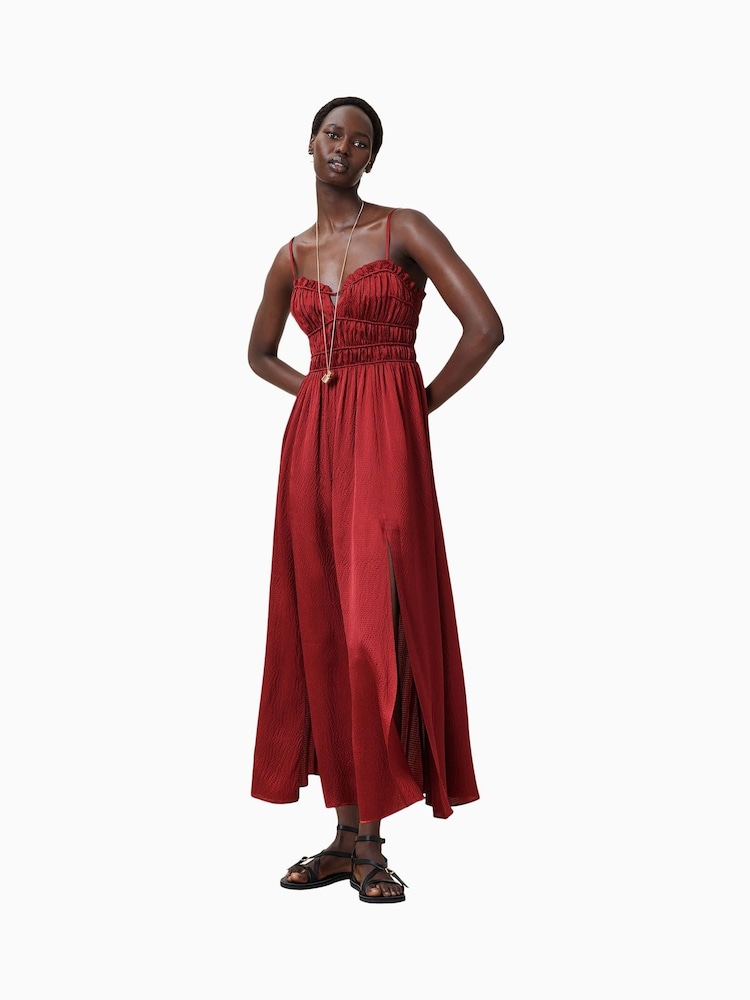 AllSaints Red Faelyn Dress - Image 1 of 9