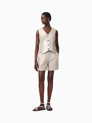 AllSaints Natural Averie Waistcoat - Image 3 of 7