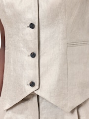 AllSaints Natural Averie Waistcoat - Image 5 of 7