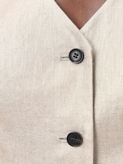 AllSaints Natural Averie Waistcoat - Image 6 of 7