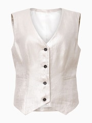 AllSaints Natural Averie Waistcoat - Image 7 of 7