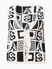 AllSaints White Florence 100% Cotton Waistcoat - Image 8 of 9