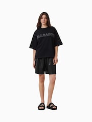AllSaints Black Amelie Pearl 100% Organic Cotton T-Shirt - Image 4 of 7