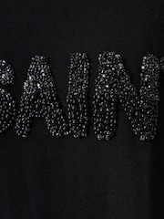 AllSaints Black Amelie Pearl 100% Organic Cotton T-Shirt - Image 5 of 7