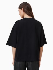 AllSaints Black Amelie Pearl 100% Organic Cotton T-Shirt - Image 6 of 7
