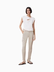 AllSaints Natural Duran Asym Jeans - Image 1 of 10