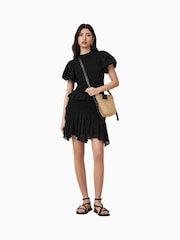 Negro - AllSaints Dael 100% Cotton Top - Imagen 1 de 7