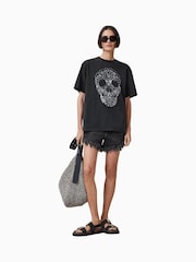 AllSaints Skull 100% Organic Cotton T-Shirt - Bild 1 von 7
