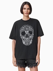 AllSaints Skull 100% Organic Cotton T-Shirt - Bild 3 von 7