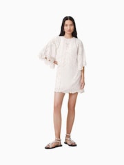 AllSaints White Luci 100% Cotton Dress - Image 2 of 8