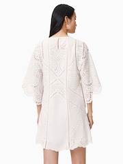 AllSaints White Luci 100% Cotton Dress - Image 4 of 8