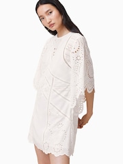 AllSaints White Luci 100% Cotton Dress - Image 5 of 8