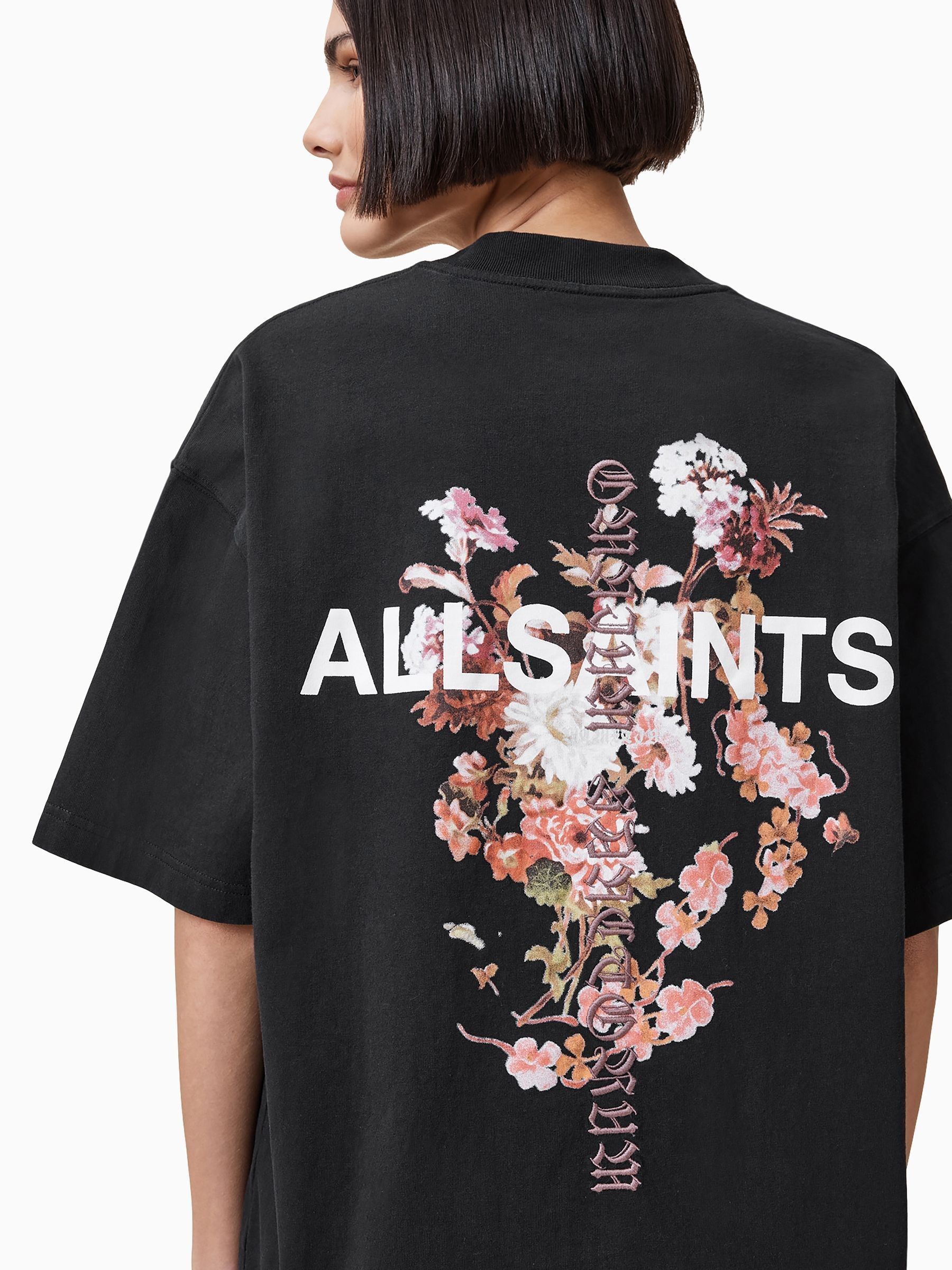Buy AllSaints Black Eternal Etta Cotton T-Shirt from Next USA