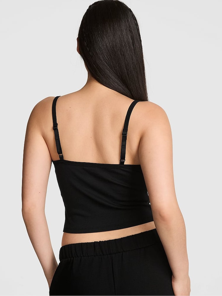 Victoria's Secret PINK Black Pyjama Cami Top - Image 2 of 2
