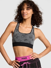 Victoria's Secret PINK Black Rose Print Reversible Sports Bra - Image 3 of 3