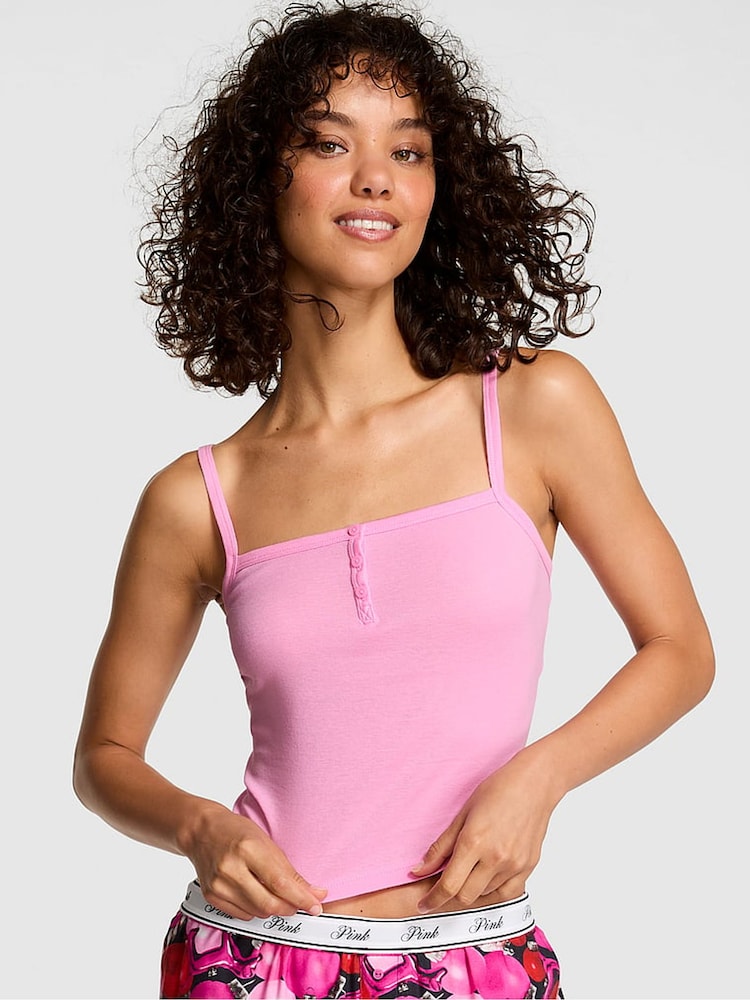 Victoria's Secret PINK Pink Lollipop Pyjama Cami Top - Image 1 of 2