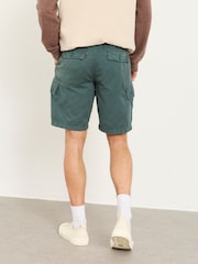 Blu-verde scuro - Pantaloncini cargo FatFace Garment Dye - Immagine 2 di 6