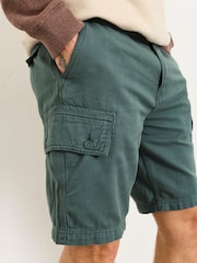 Blu-verde scuro - Pantaloncini cargo FatFace Garment Dye - Immagine 4 di 6