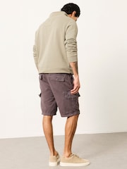 FatFace Brecon Dark Grey Garment Dye Cargo Shorts - Image 2 of 5